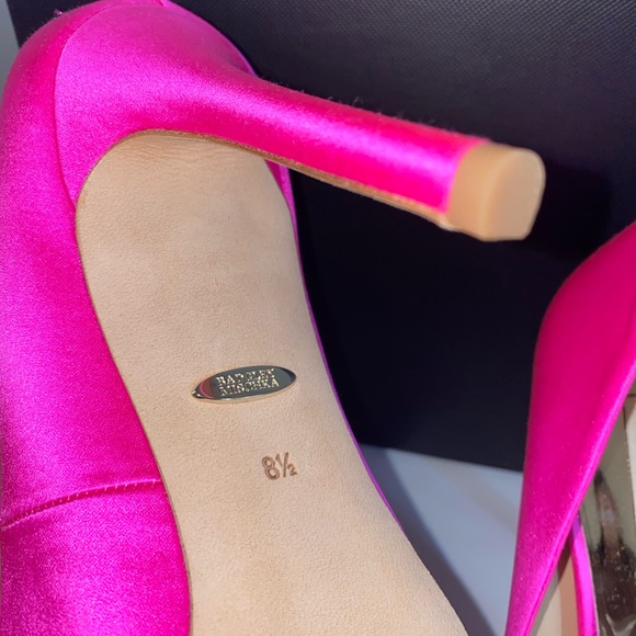 BADGLEY MISCHKA NWT CHER PUMPS Hot Pink Size 8.5 - Picture 8 of 12
